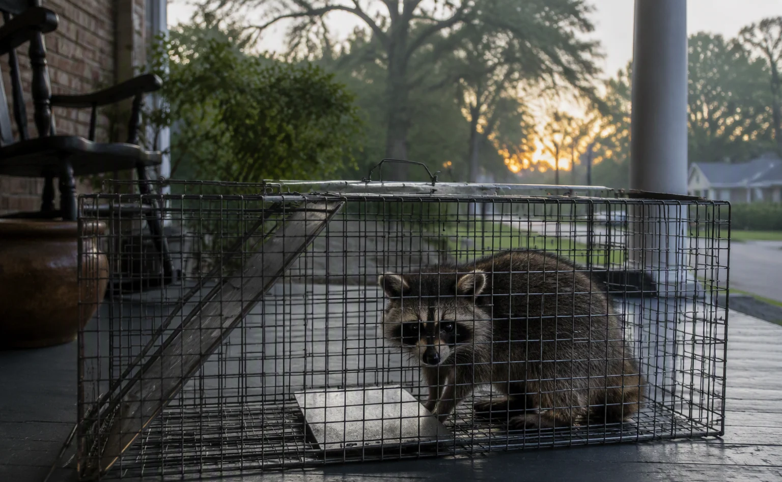 Raccoon removal from a Baton Rouge attic